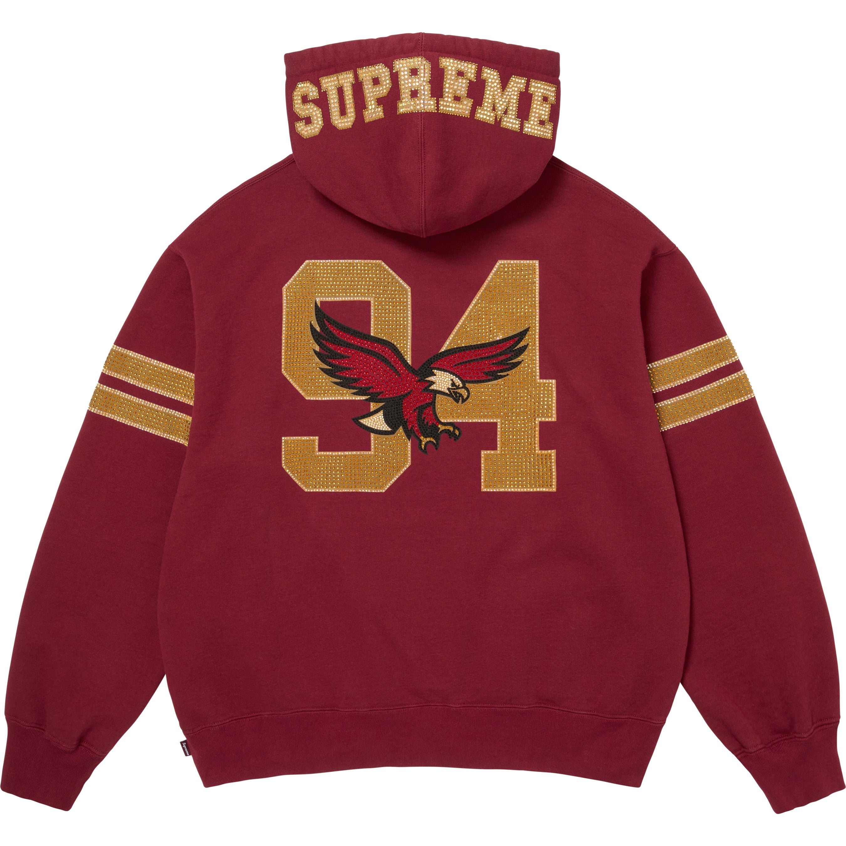 Rhinestone Eagle Hooded Sweatshirt view 17